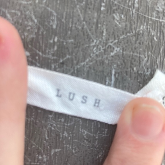 Lush Cream/Off White Sheer Pleated Preppy Dress - Picture 12 of 13